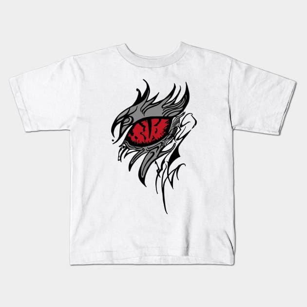 Dragon Eye Kids T-Shirt by WeStarDust